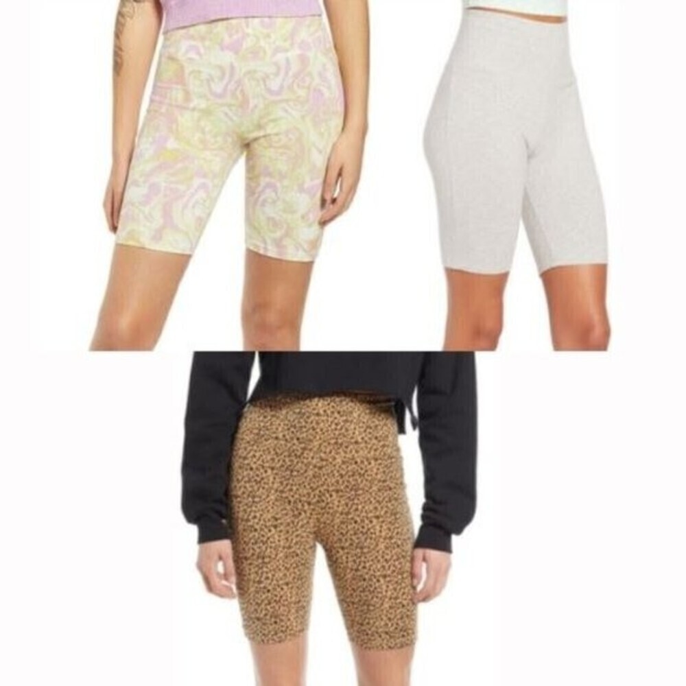 BP SET OF 3 Junior's High Waist Bike Shorts - All size XXS And NWT